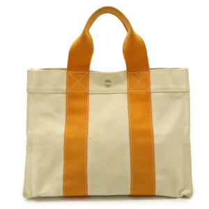 Hermes Bora Bora  yellow Canvas Handbag Tote Bag (Pre-Owned)