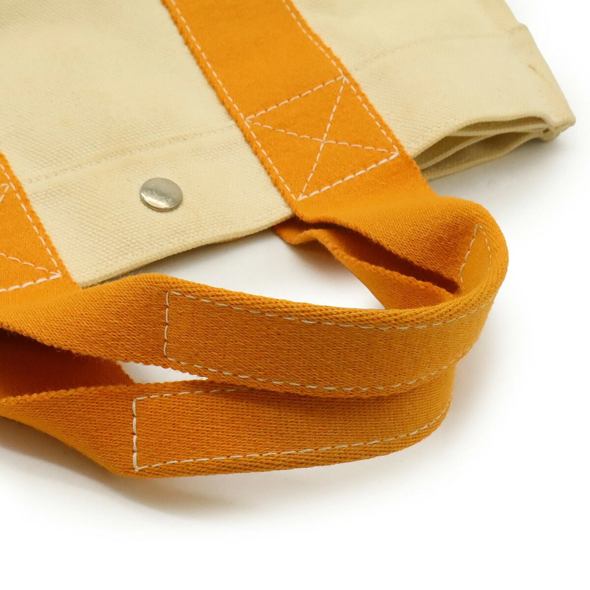 Hermes Bora Bora  yellow Canvas Handbag Tote Bag (Pre-Owned)