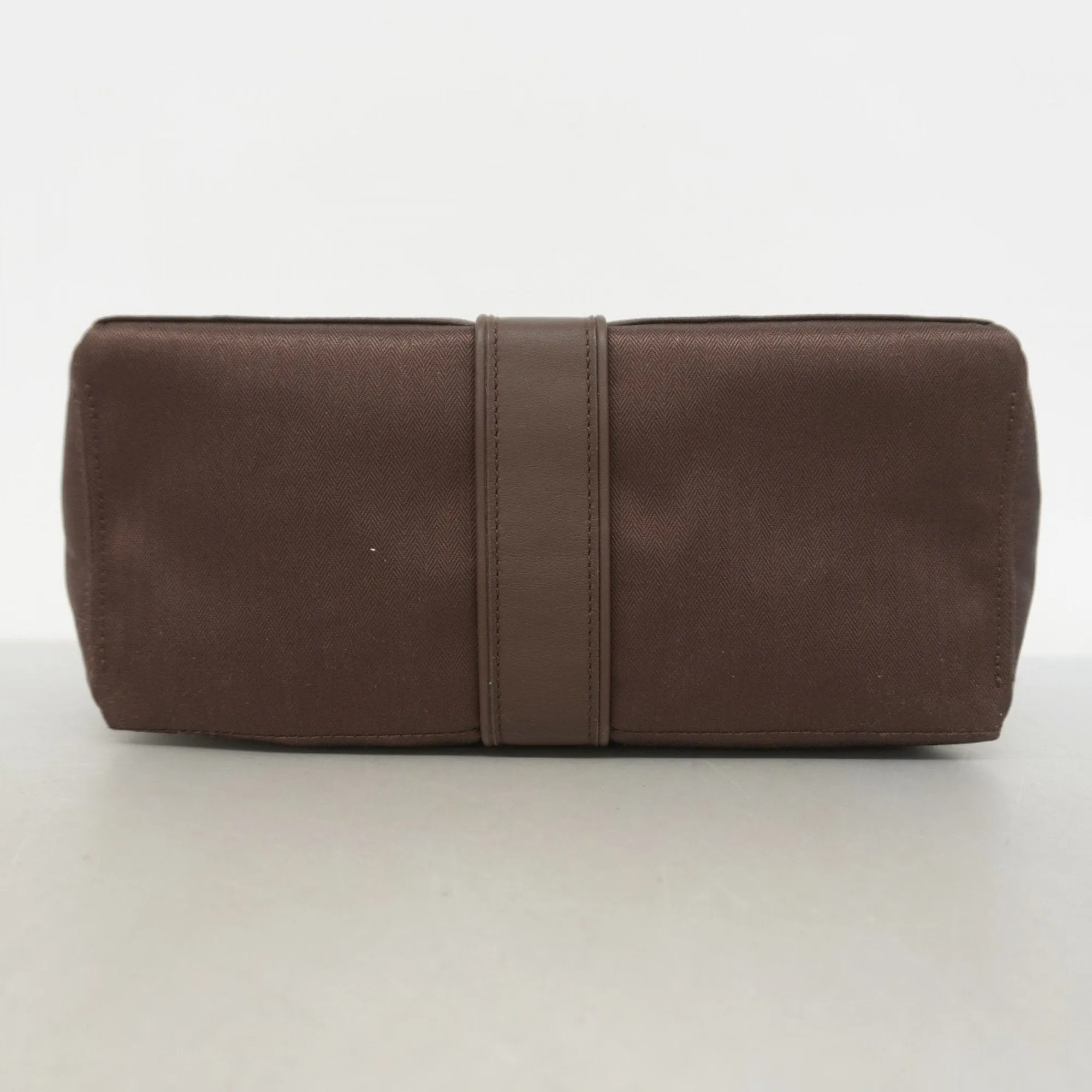 Hermes Toile Chevron Clutch Bag (Pre-Owned)