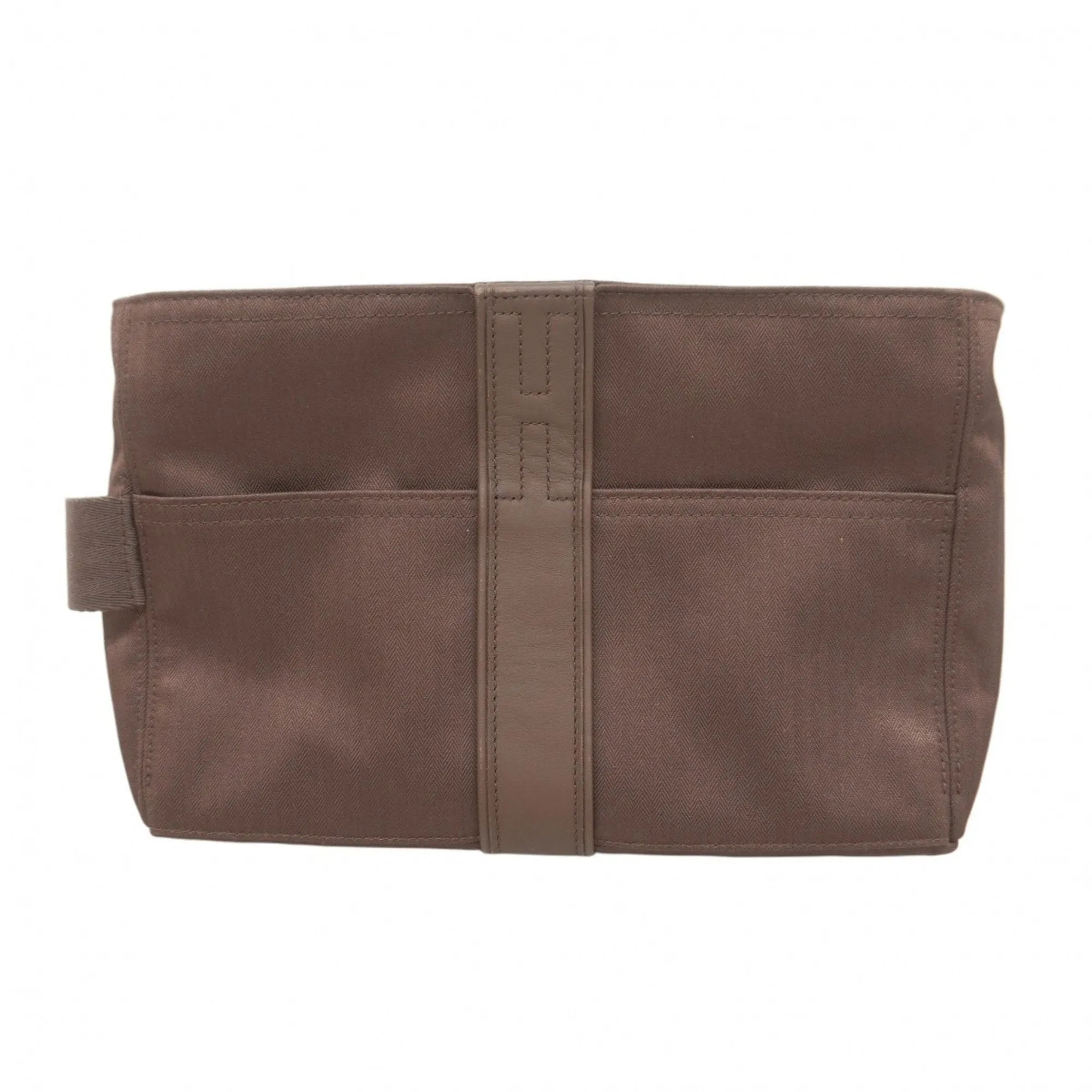 Hermes Toile Chevron Clutch Bag (Pre-Owned)