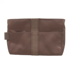 Hermes Toile Chevron Clutch Bag (Pre-Owned)