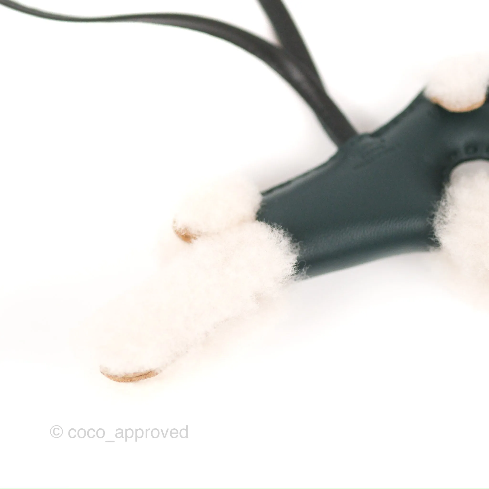 Herms Fox Terrier Budy Charm Vert Cypress/Black