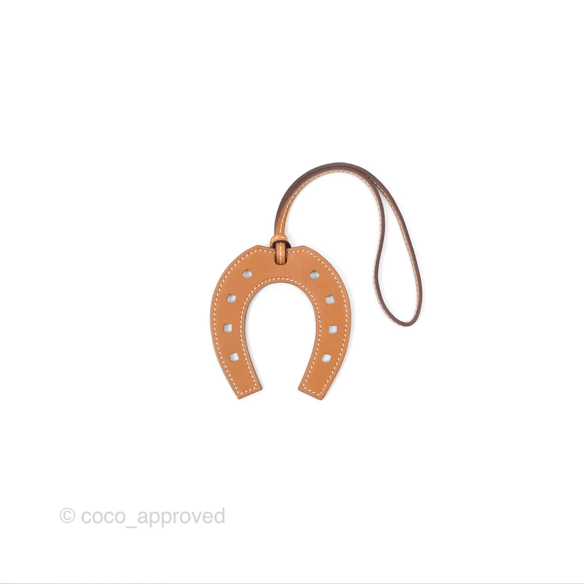Herms Paddock Horseshoe Bag Charm Gold 37 Swift
