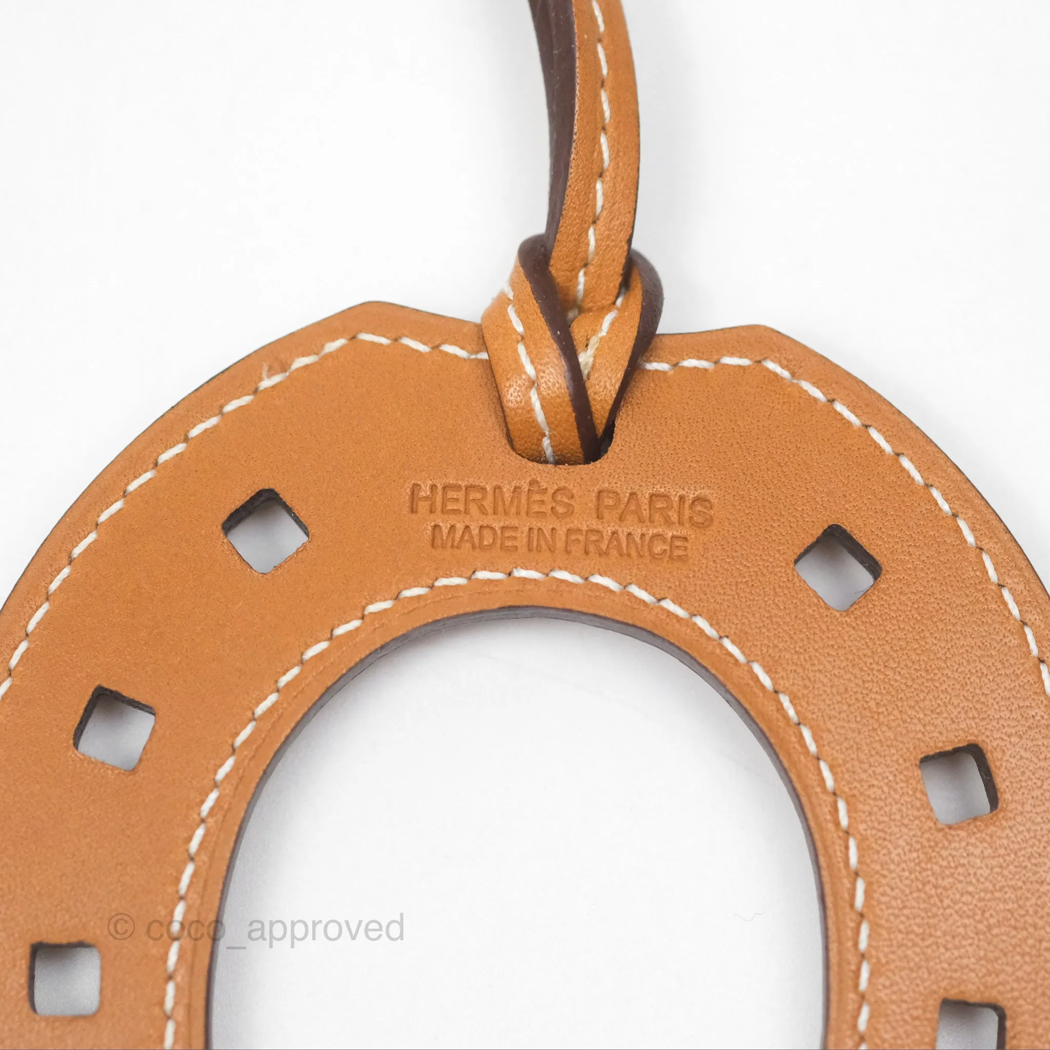 Herms Paddock Horseshoe Bag Charm Gold 37 Swift
