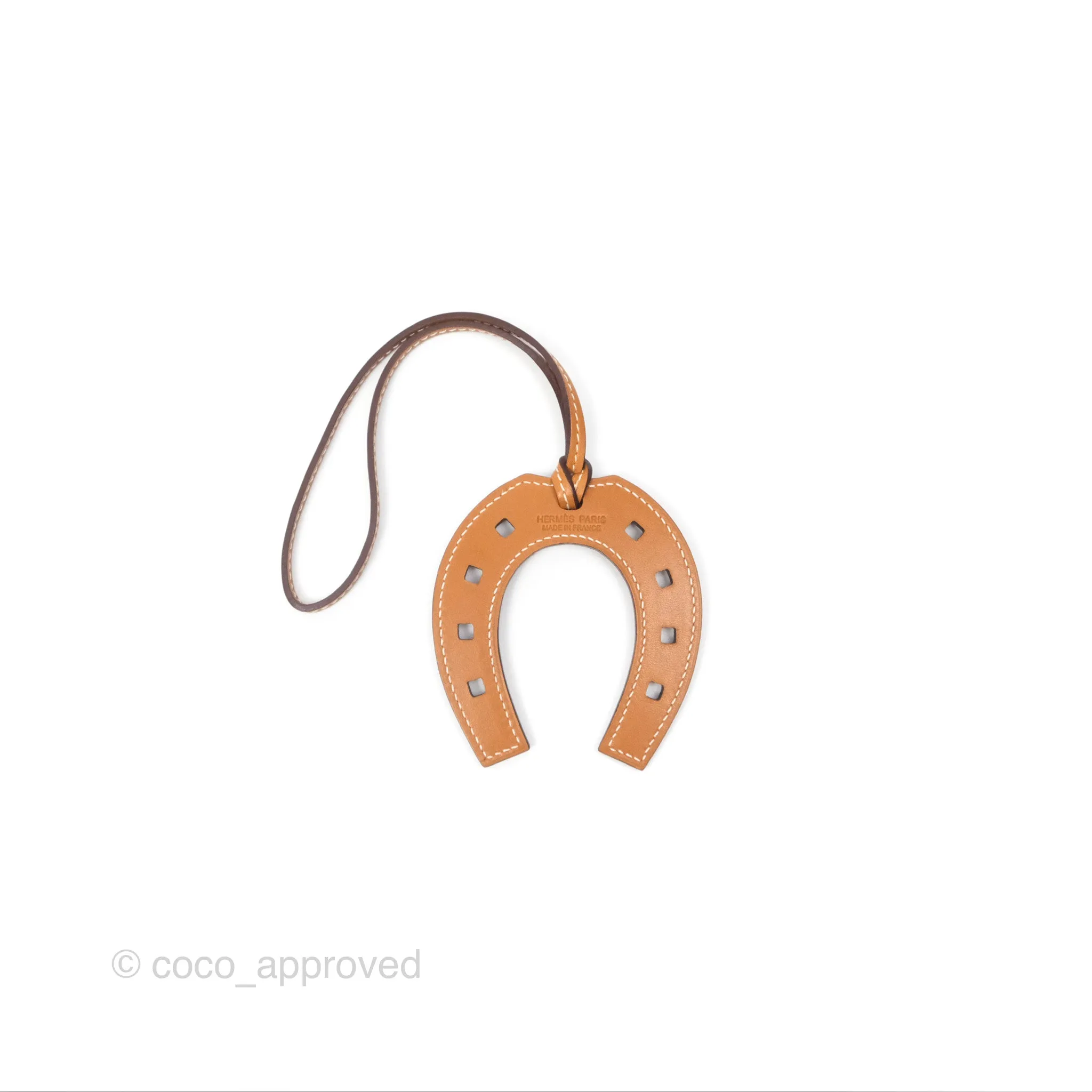 Herms Paddock Horseshoe Bag Charm Gold 37 Swift