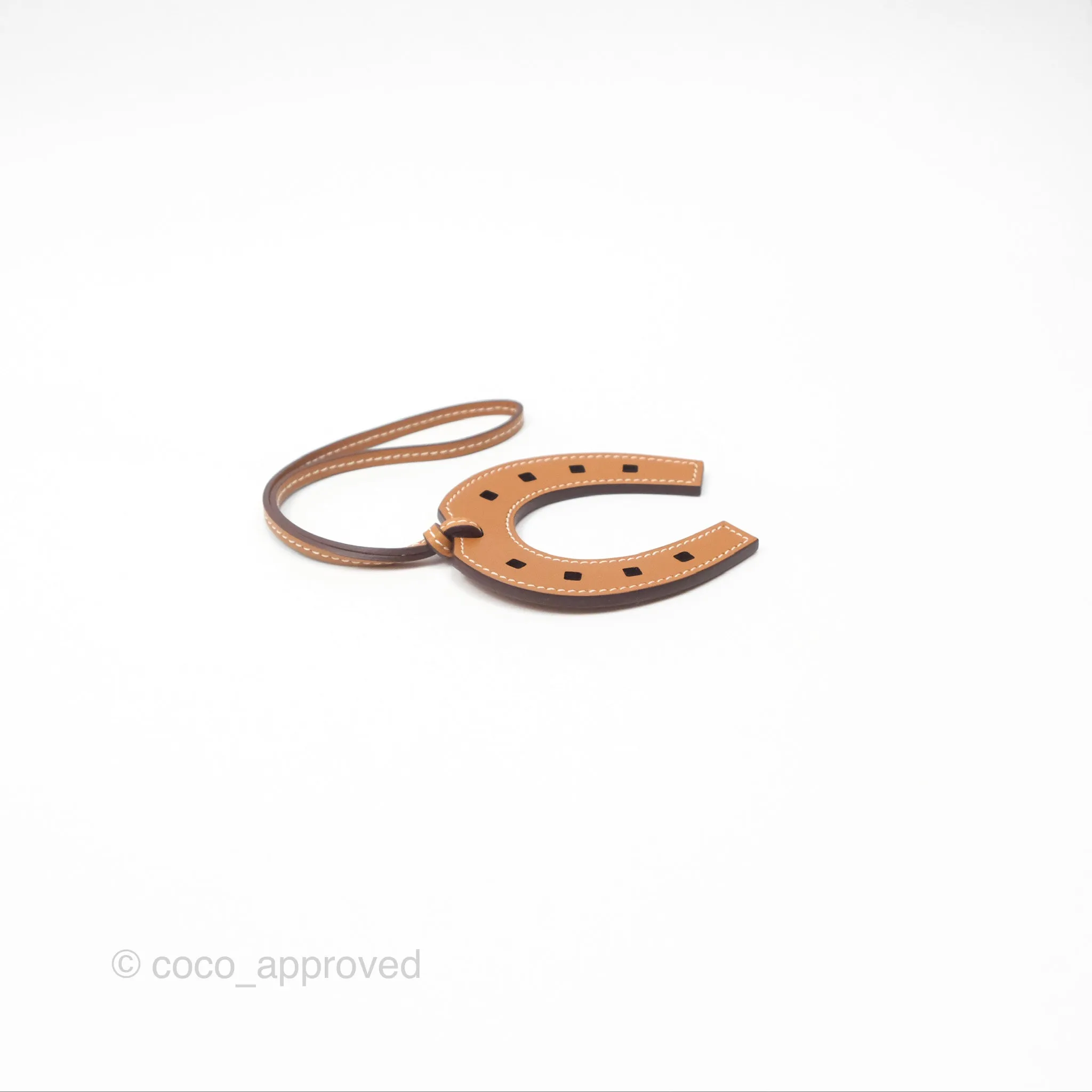 Herms Paddock Horseshoe Bag Charm Gold 37 Swift