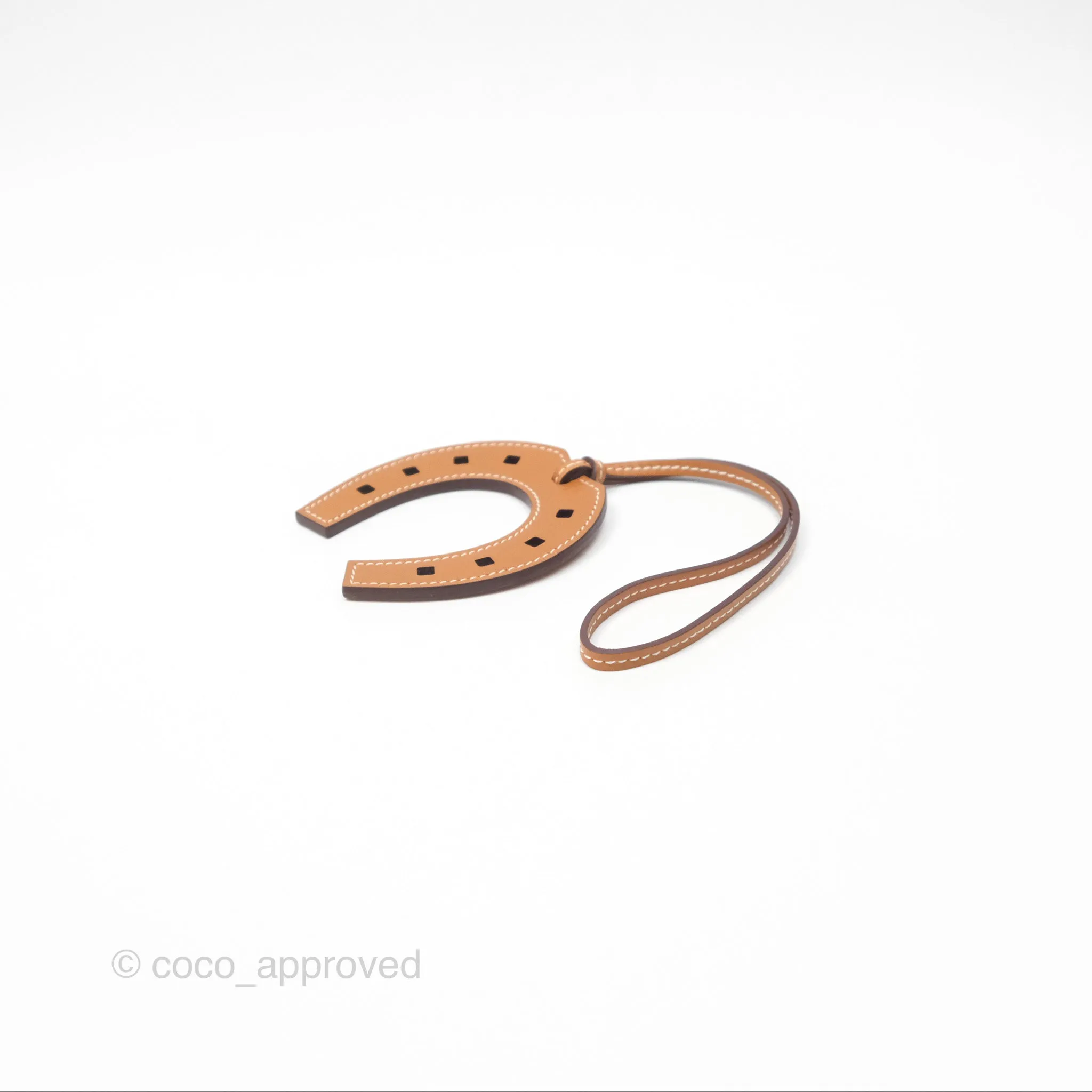 Herms Paddock Horseshoe Bag Charm Gold 37 Swift