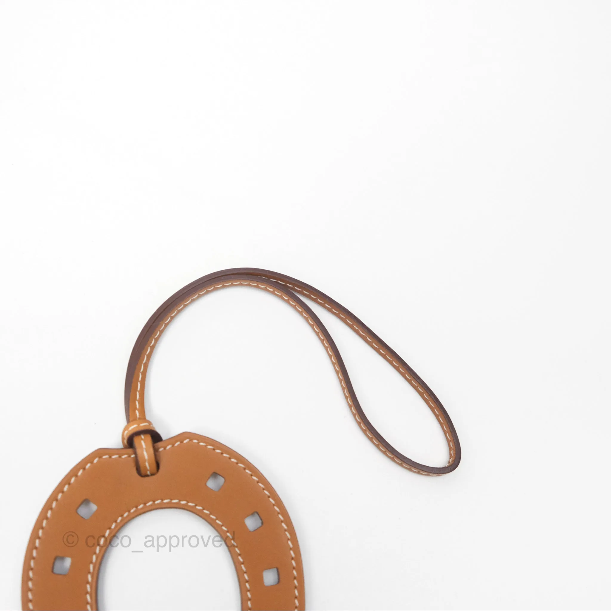 Herms Paddock Horseshoe Bag Charm Gold 37 Swift
