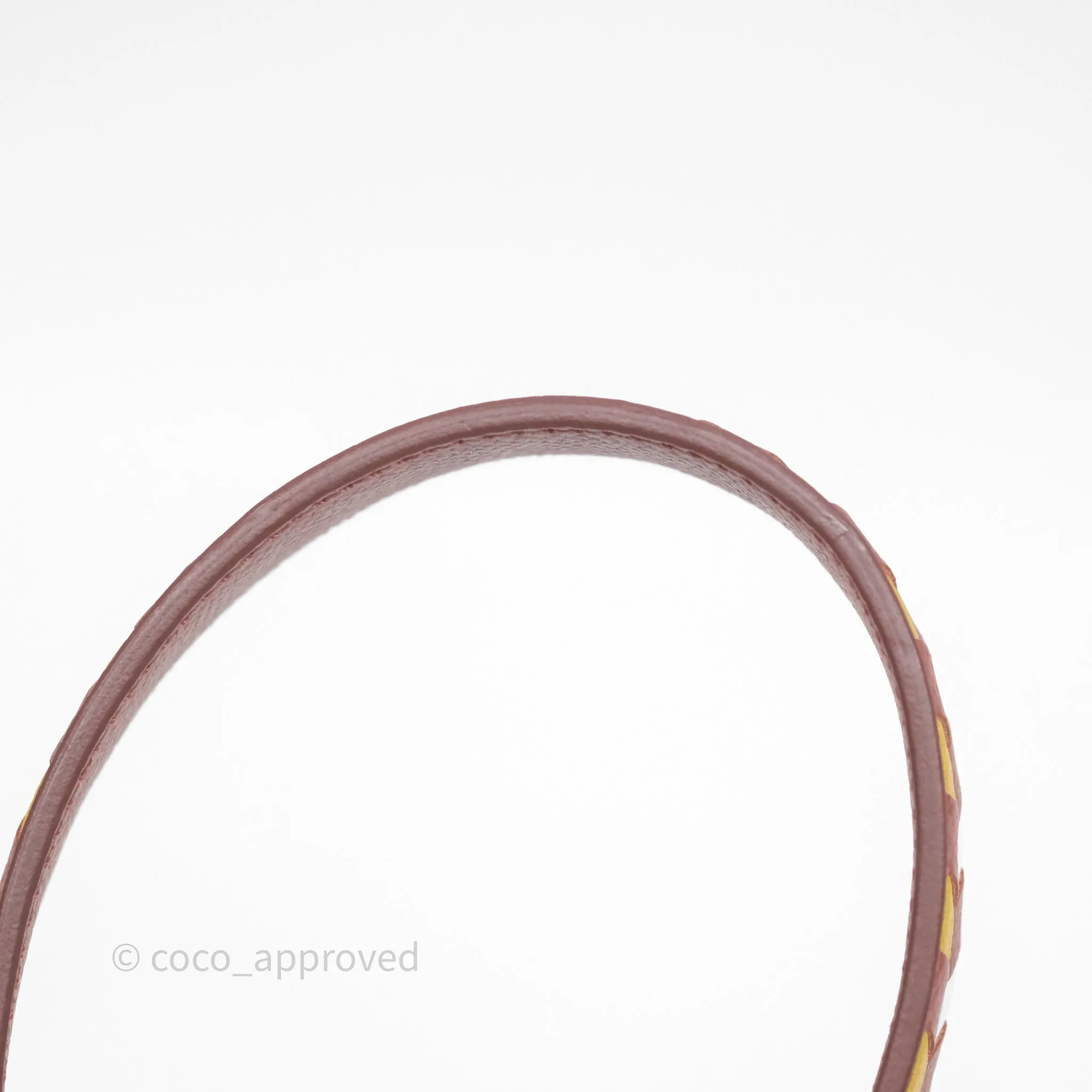 Herms Tressage Cuir Chevron Strap 25mm Gold Hardware