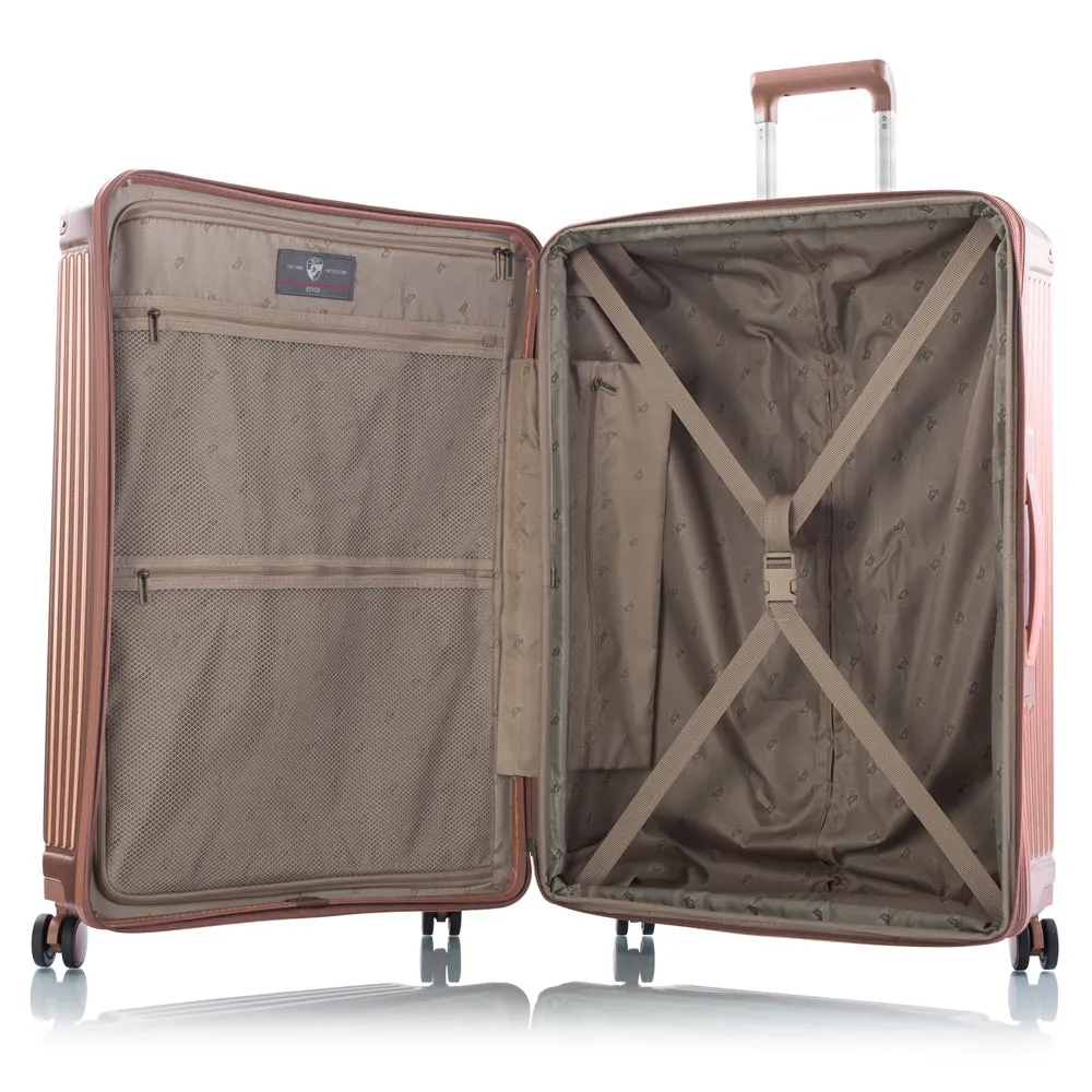 Heys Edge Polycarbonate Expandable Spinner 3 piece  Luggage set with TSA lock