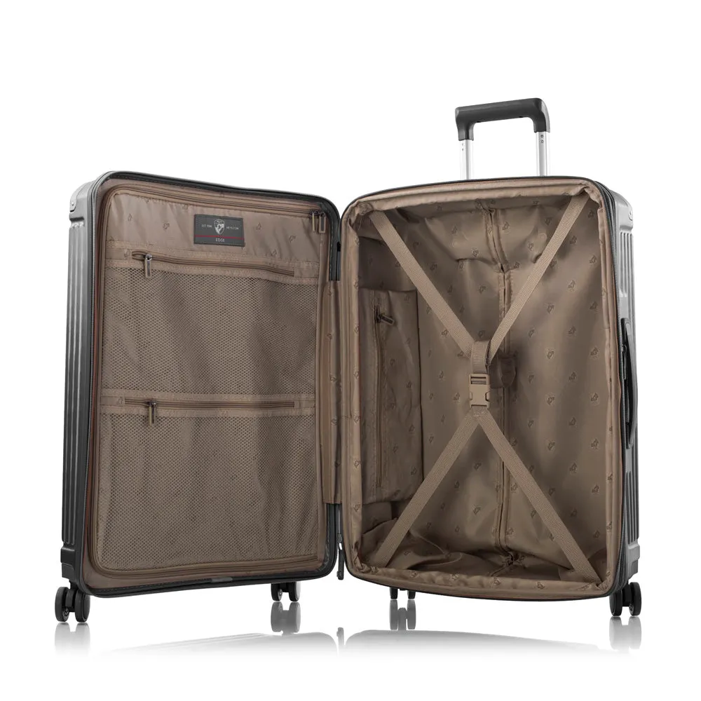Heys Edge Polycarbonate Expandable Spinner 3 piece  Luggage set with TSA lock