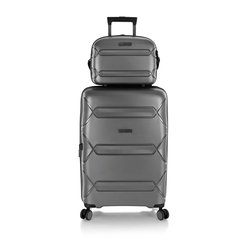 Heys Milos Durable and lightweight Expandable Luggage Set with Beauty Case