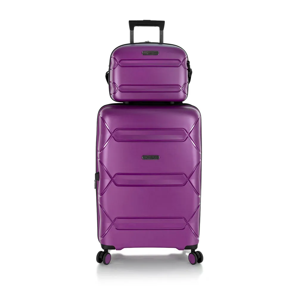 Heys Milos Durable and lightweight Expandable Luggage Set with Beauty Case