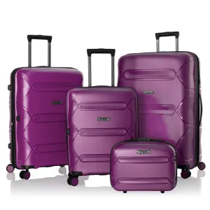 Heys Milos Durable and lightweight Expandable Luggage Set with Beauty Case