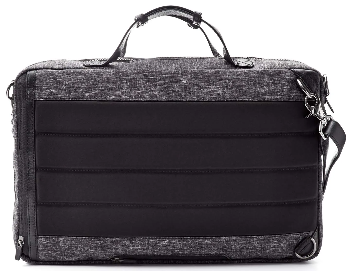Hook and Albert Melange Fabric 3-Way Carryall, Grey