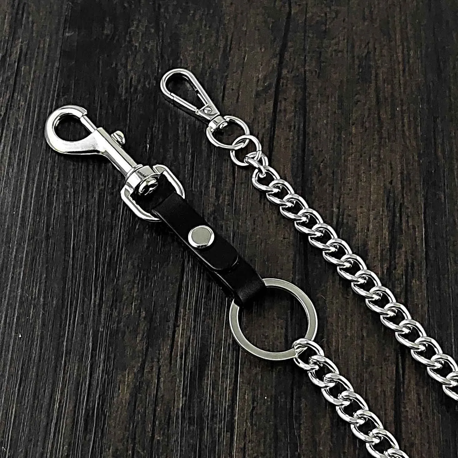 Hook Silver Punk Pants Chain Fashion Wallet Chain Biker Wallet Chain For Men