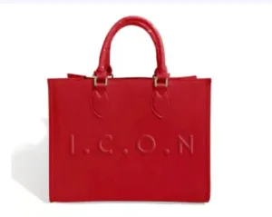I.c.o.n Tote Bag In Red