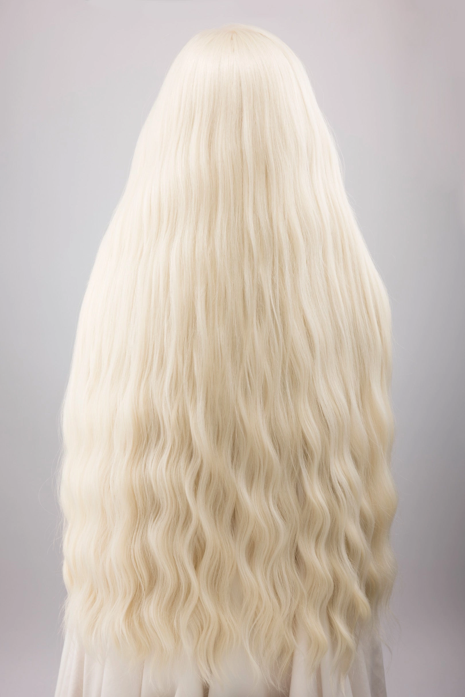 Icy Blonde Large Lace 13x6 Long Wavy Wig Game of Throne Rhaenyra Daenerys