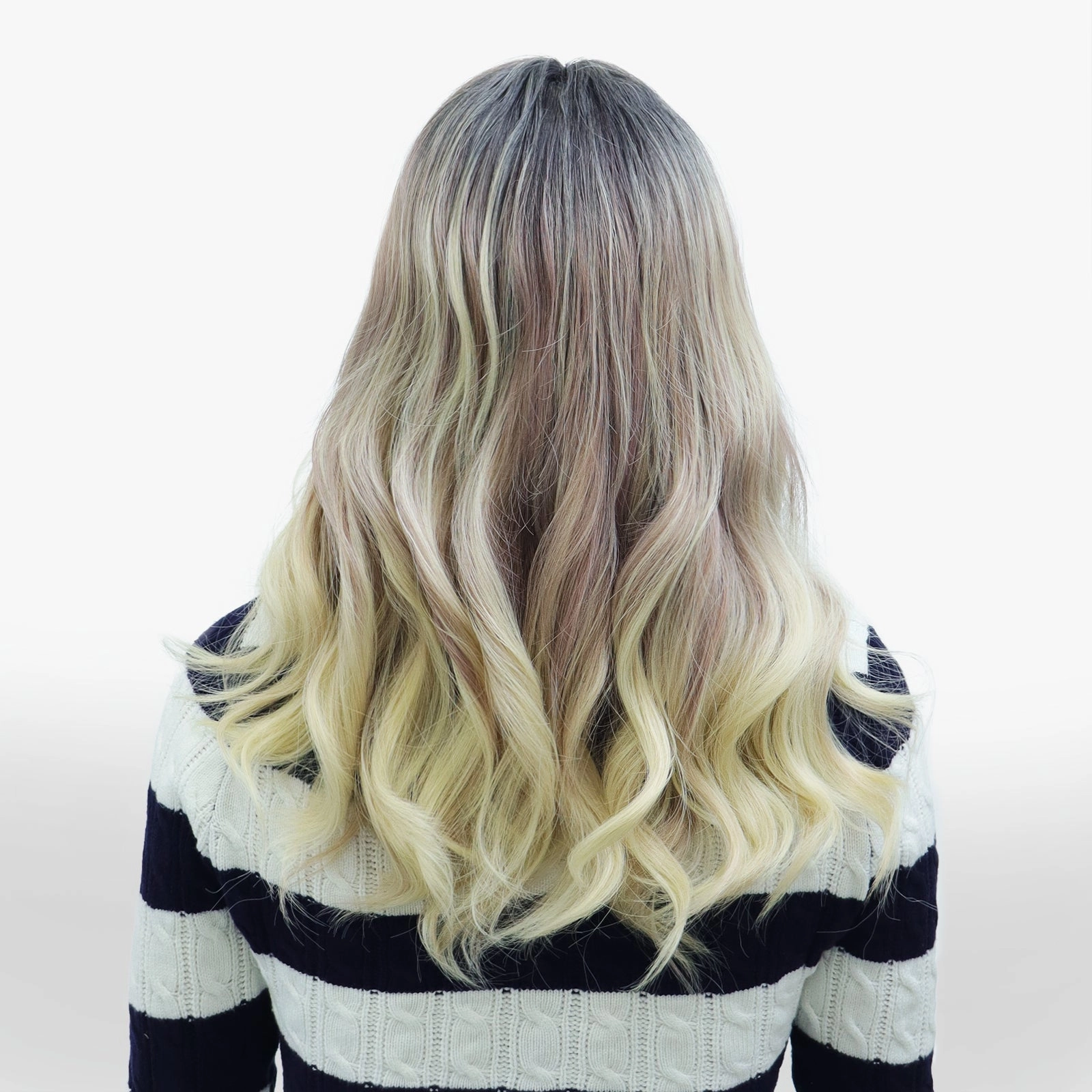IMstyle Becky 16inches T part lace Front wig Ombre Short Blonde soft Rooting