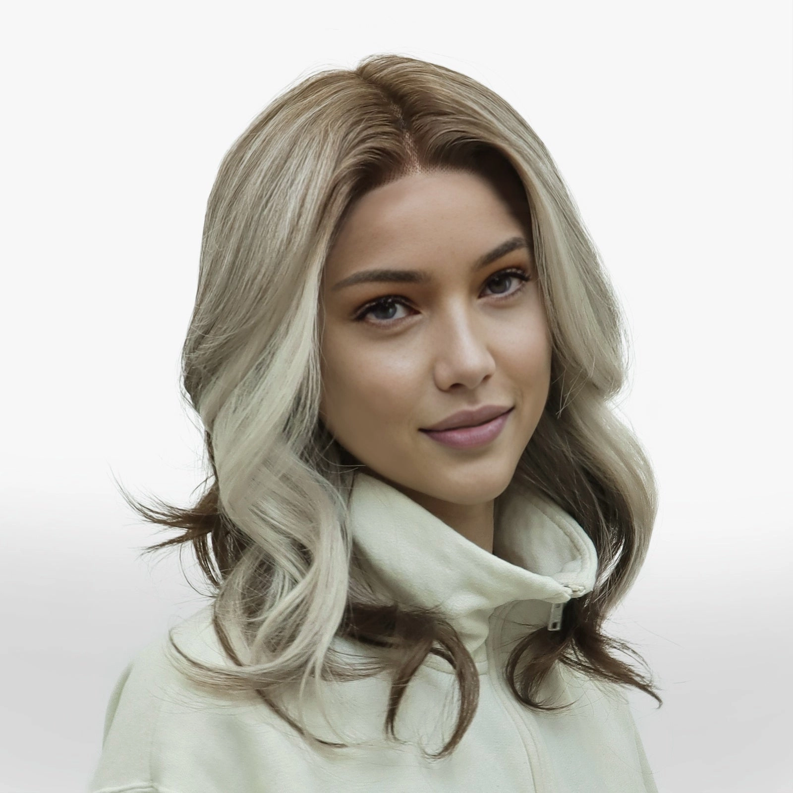 IMstyle Delilah T part brown & blonde highlight 15inches lace front wigs TK129-2946