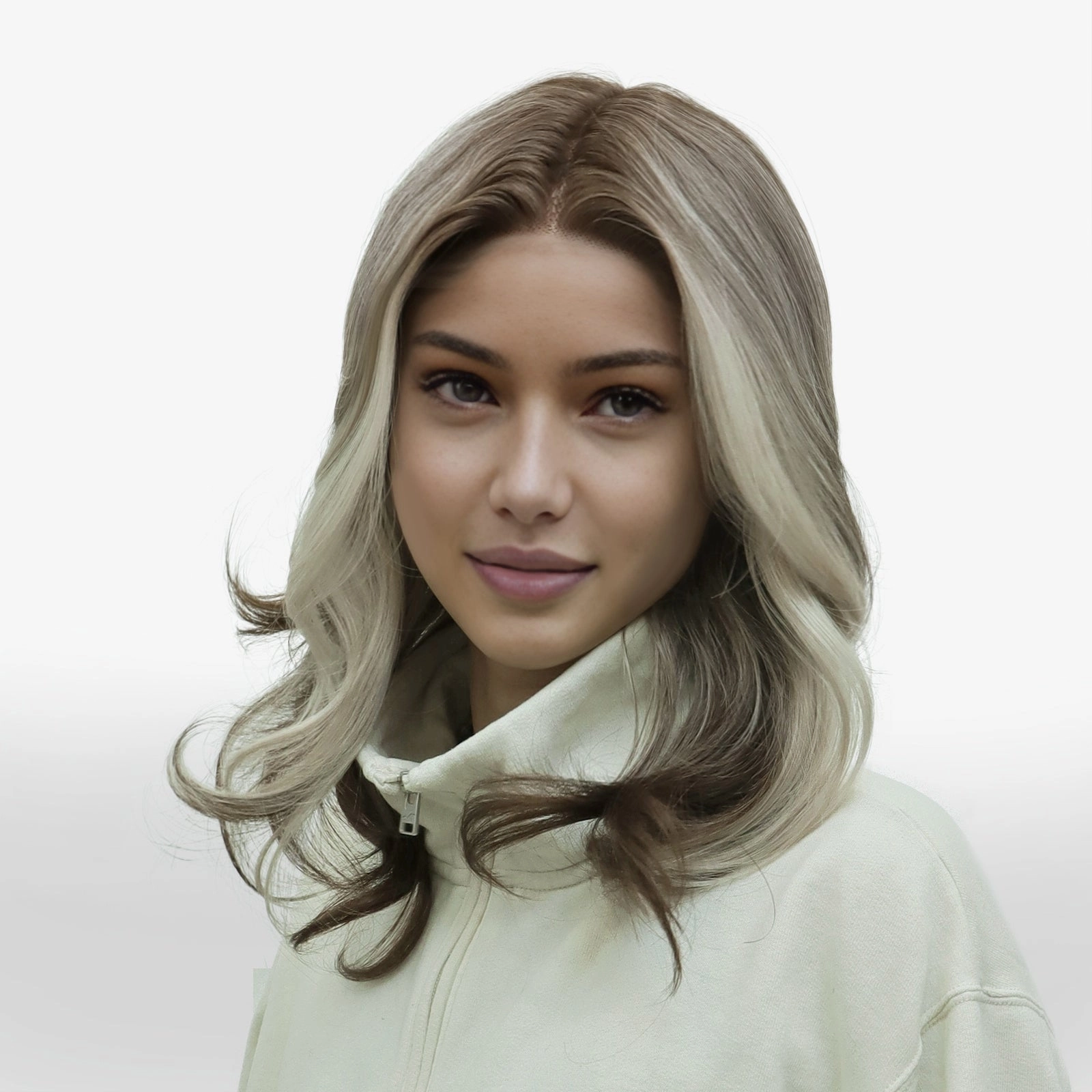 IMstyle Delilah T part brown & blonde highlight 15inches lace front wigs TK129-2946