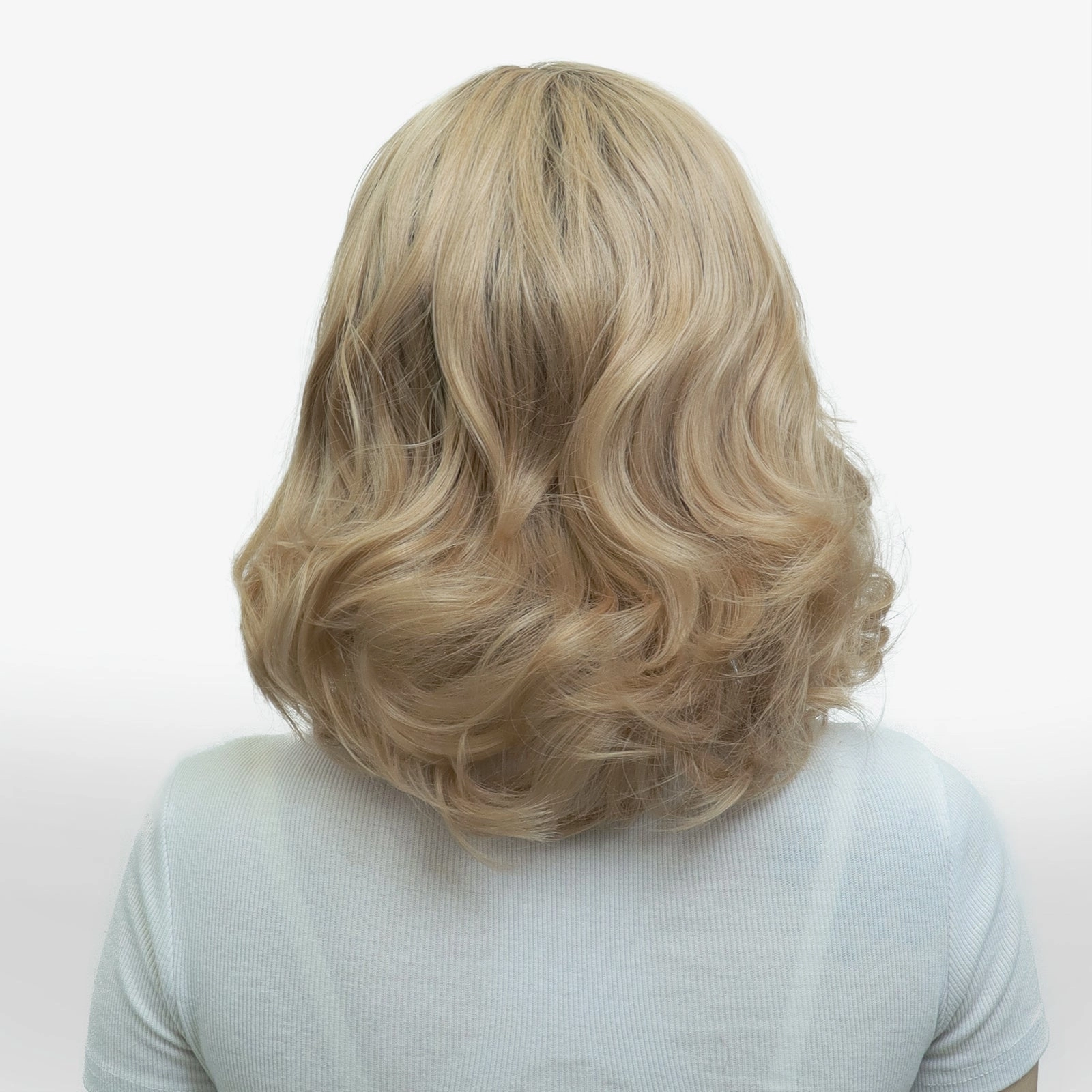 IMSTYLE Edith honey blonde with soft rooting wavy bob 13*3 free parting lace front wigs c15-orange-XIU