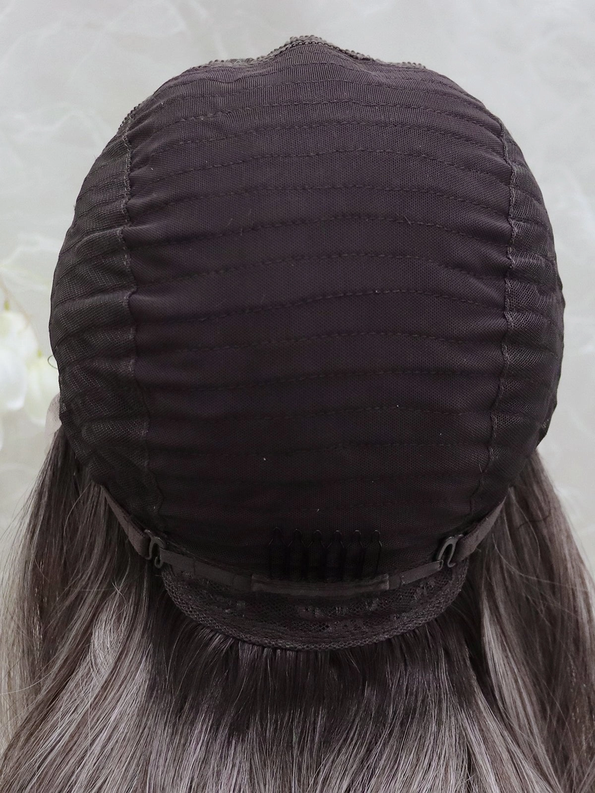 IMstyle HOLIDAY 26inches Ombre Grey blonde long Daily Lace Front wig Glueless