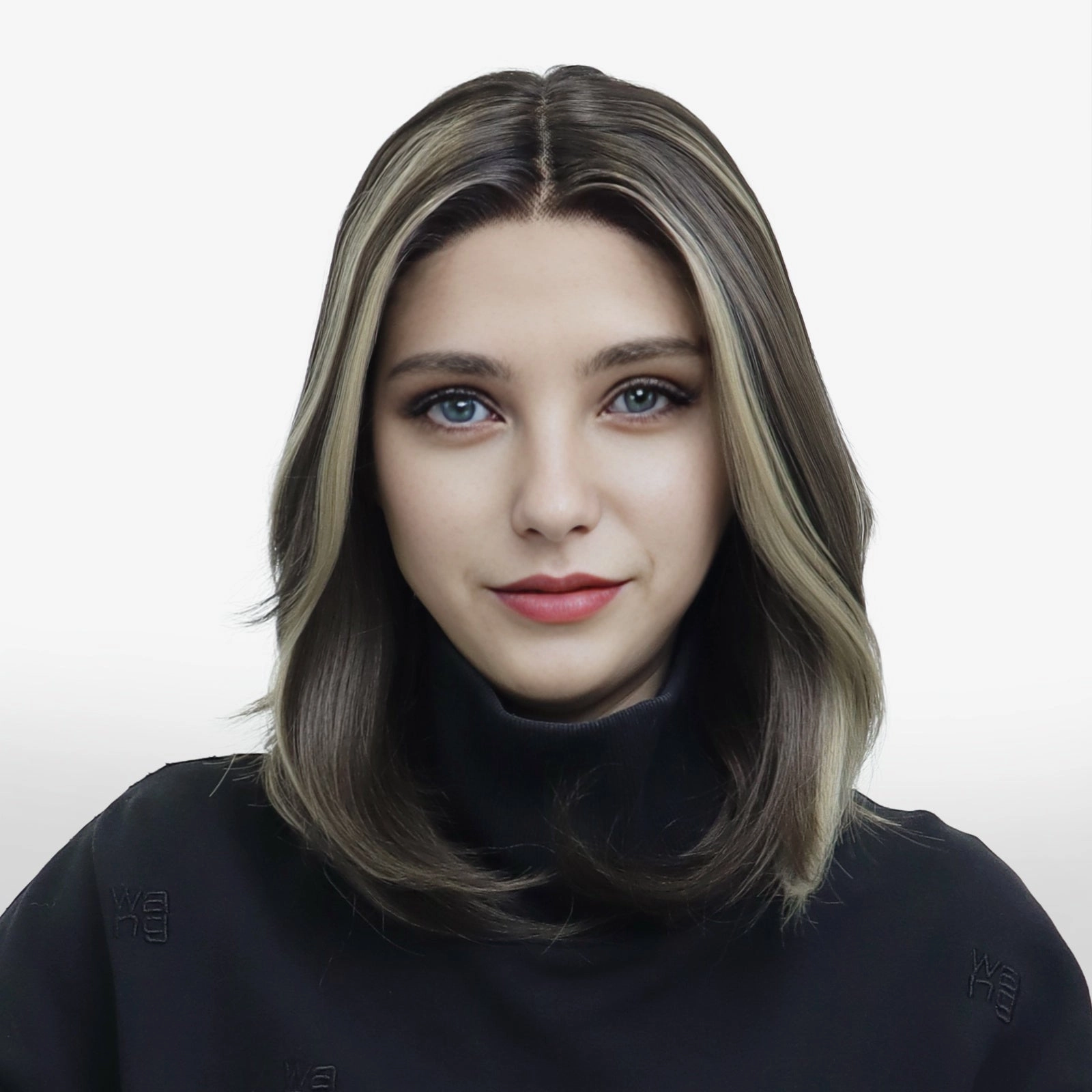 IMstyle Joyce Fall wig middle Lenth Layer cut Brown T part Glueless Soft lace Front wig-TK127-2461