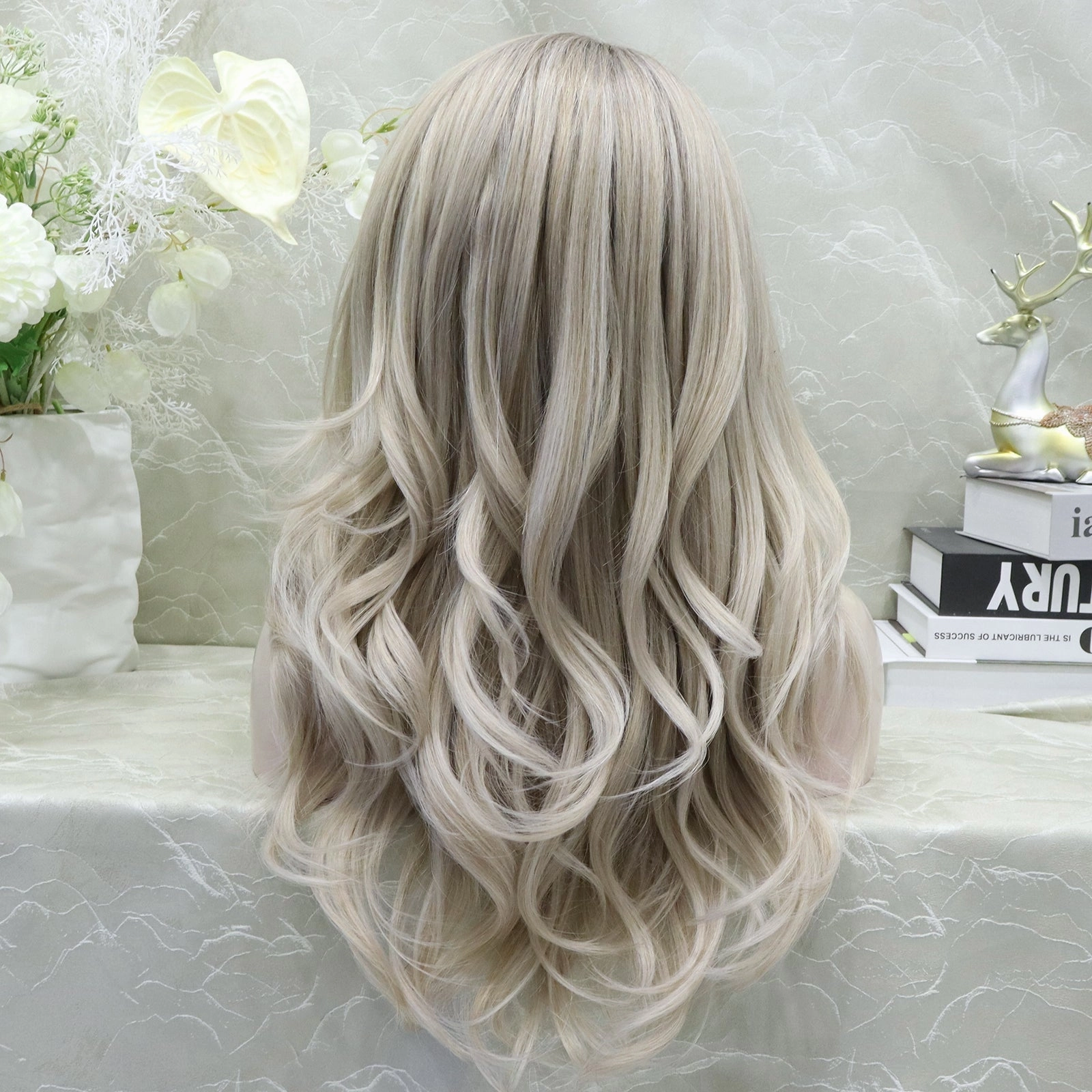 Imstyle Karen Grey Layer Cut Lace Front Synthetic Wig Super Daily