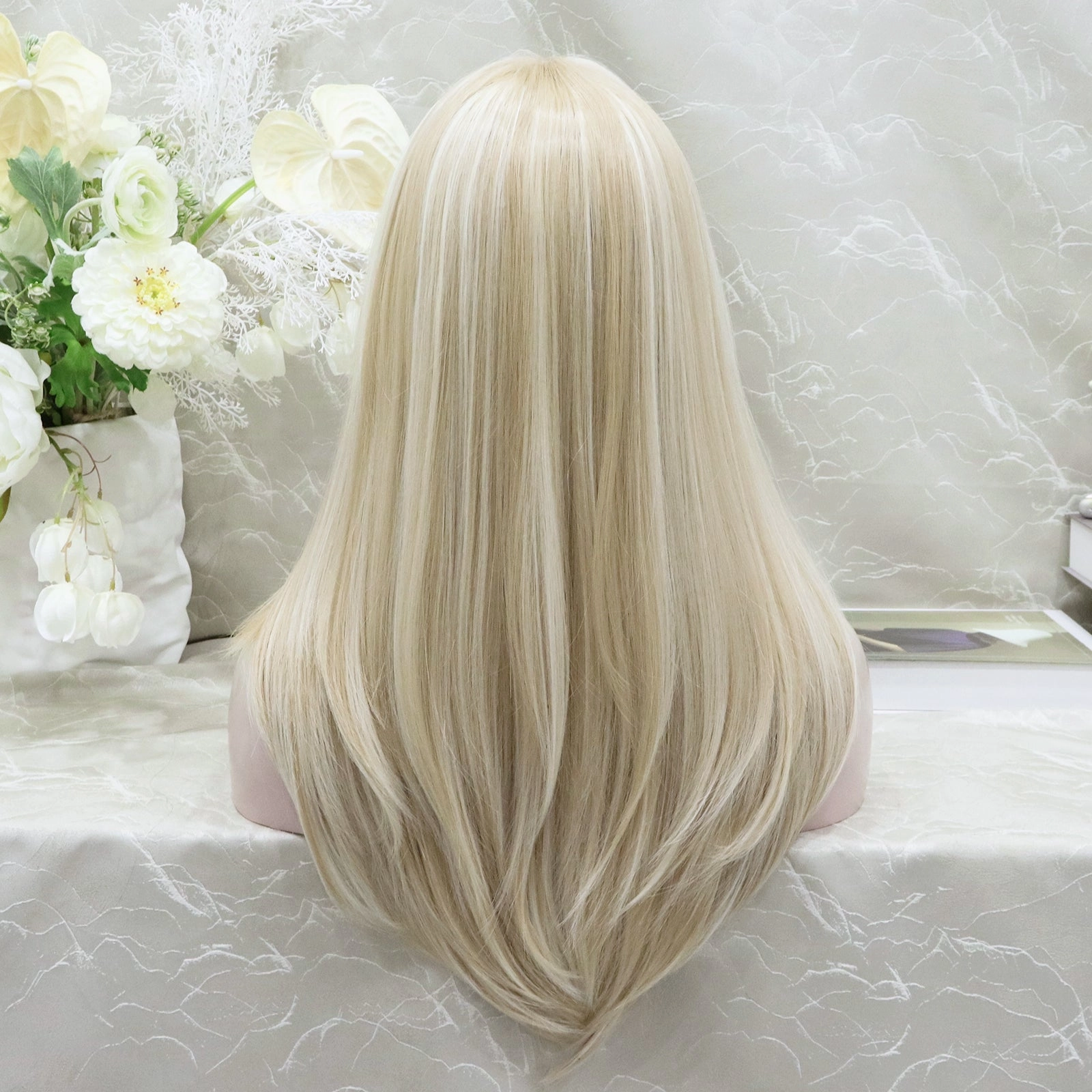 imstyle-Robin-Ombre blonde color with layer cutting T-part lace front 24 inches