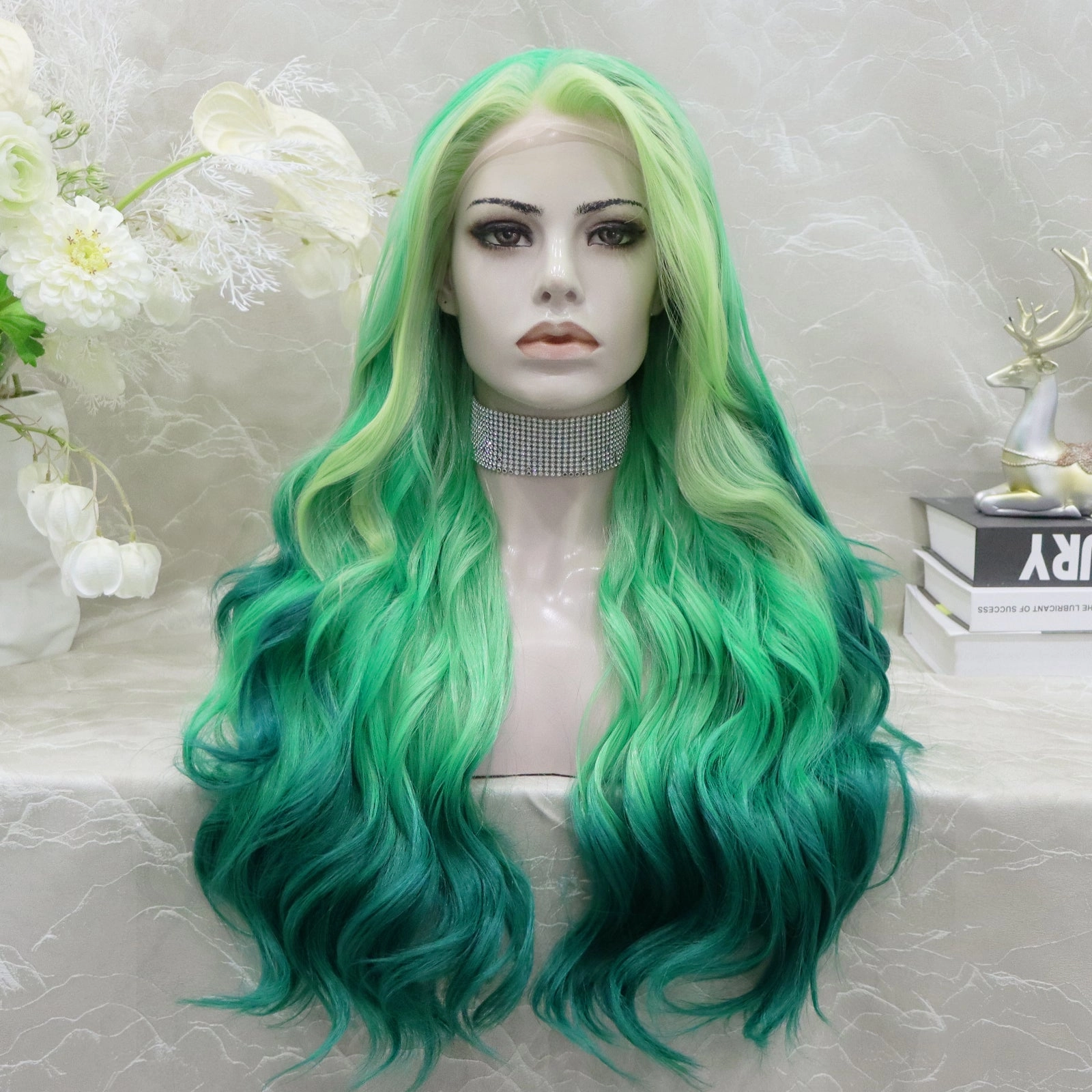 IMstyle Suzy party wig 13*2 lace front wigs green&blue&pink&red&orange
