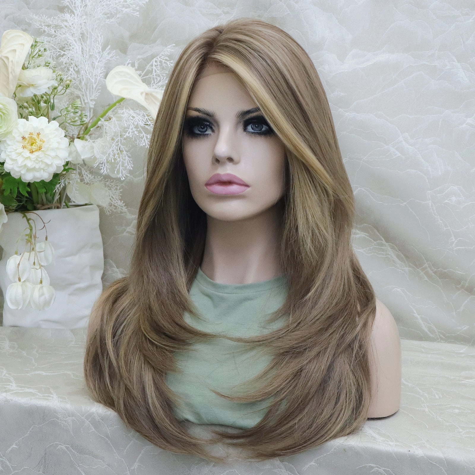 Imstylewigs  Kaylie Mocha Brown  Wolf Cuting Lace Front Wigs (SHARA)
