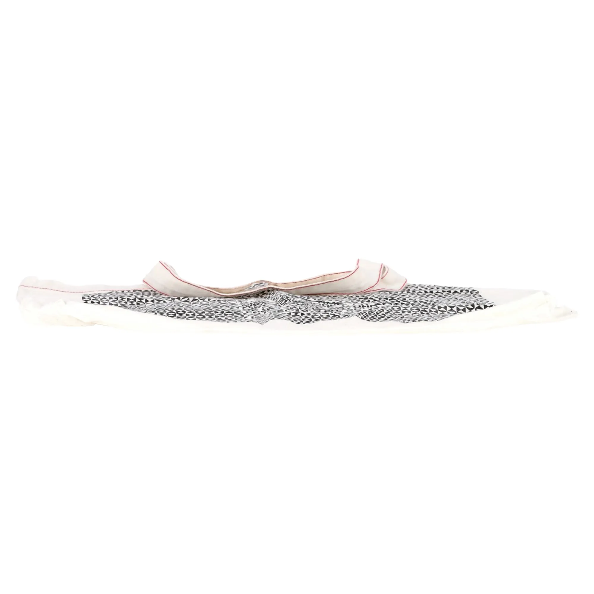Isabel Marant Graphic Tote Bag in White Canvas