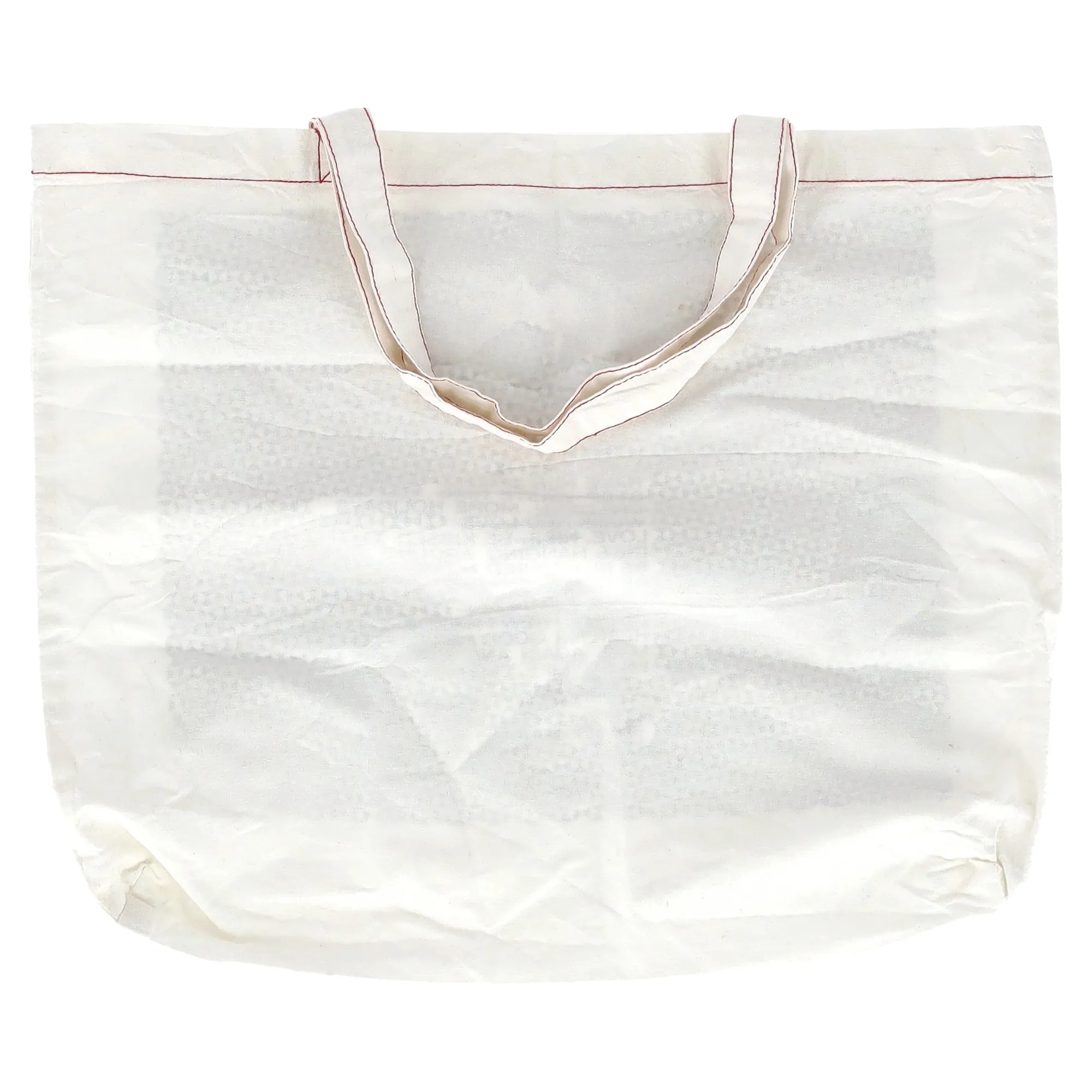 Isabel Marant Graphic Tote Bag in White Canvas