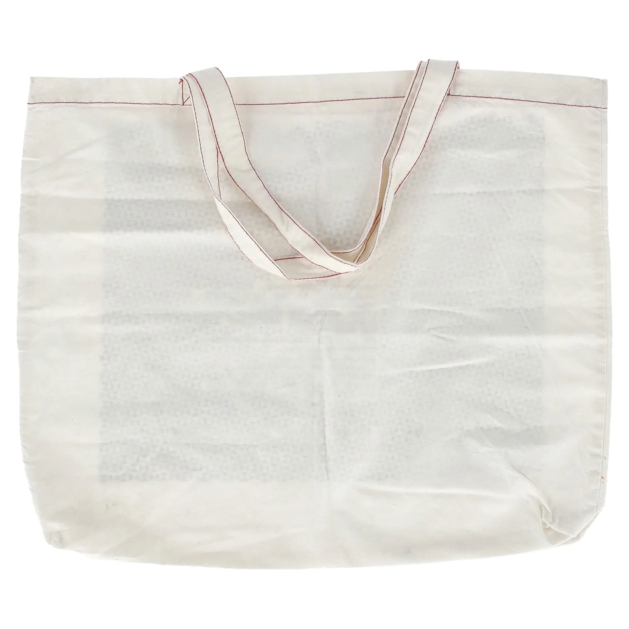 Isabel Marant Graphic Tote Bag in White Canvas