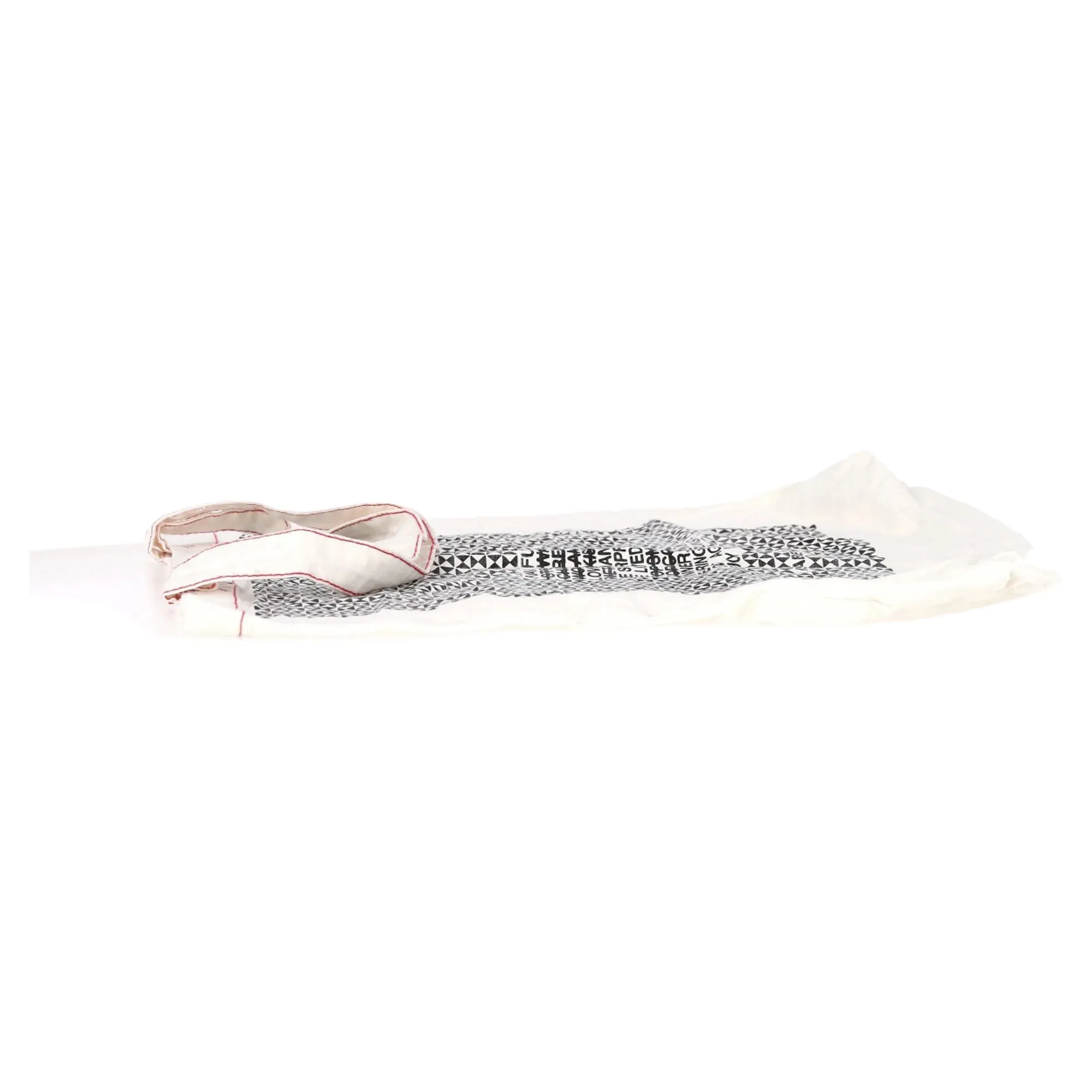 Isabel Marant Graphic Tote Bag in White Canvas
