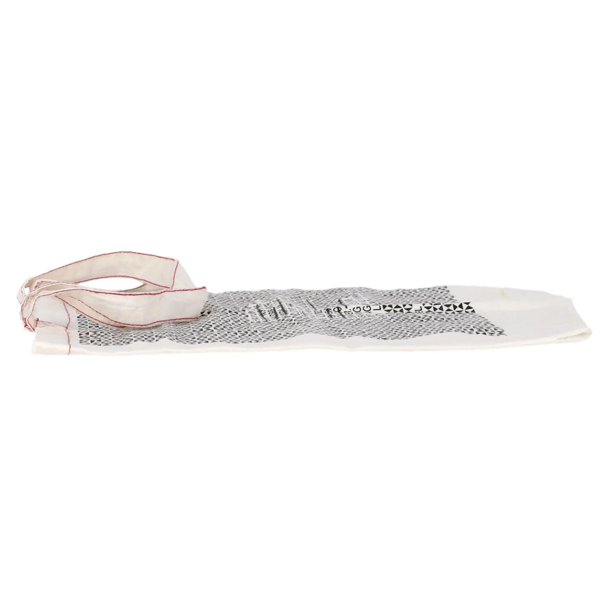 Isabel Marant Graphic Tote Bag in White Canvas