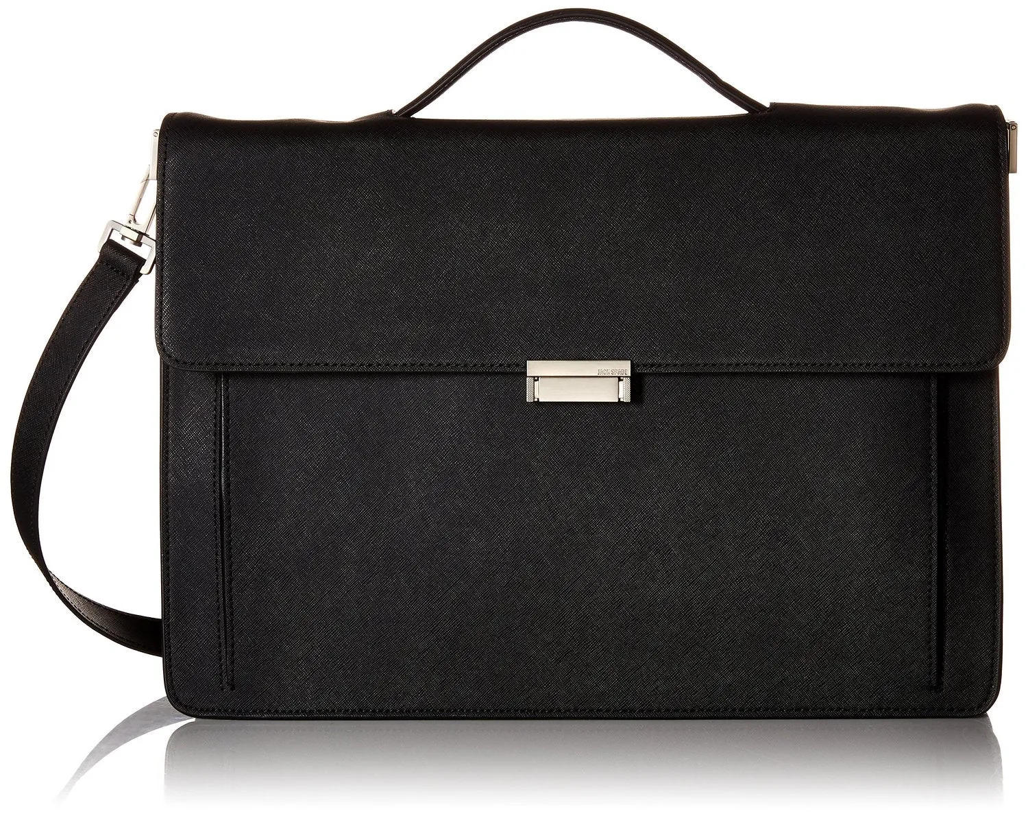 Jack Spade Barrow Leather Top Handle Brief