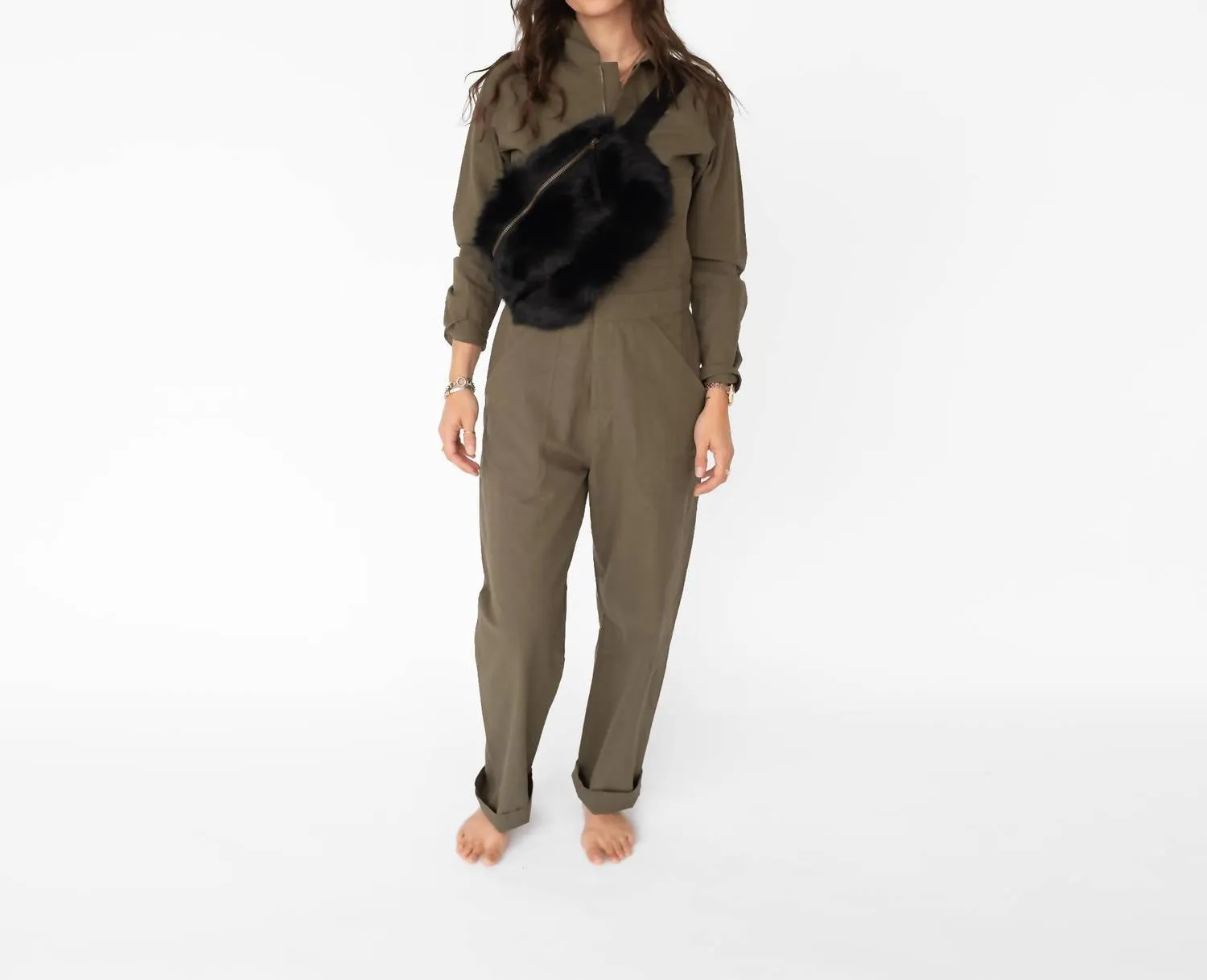 Jade Belt Beg In Black Toscana