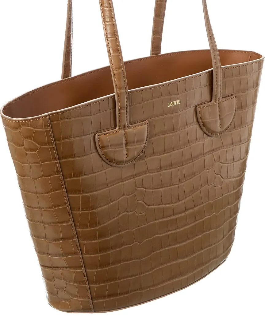 Jason Wu Croc-Embossed Leather Tote