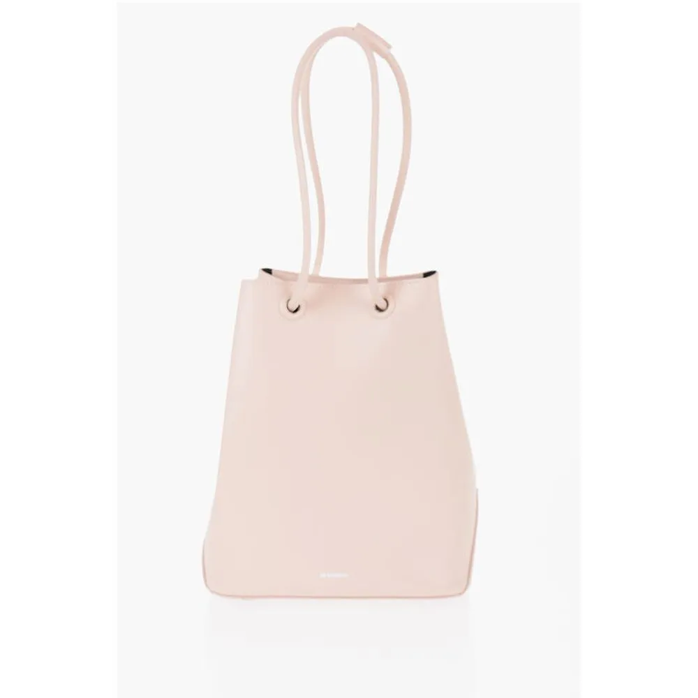 Jil Sander Leather Shopping Bag with Adjustable Handles