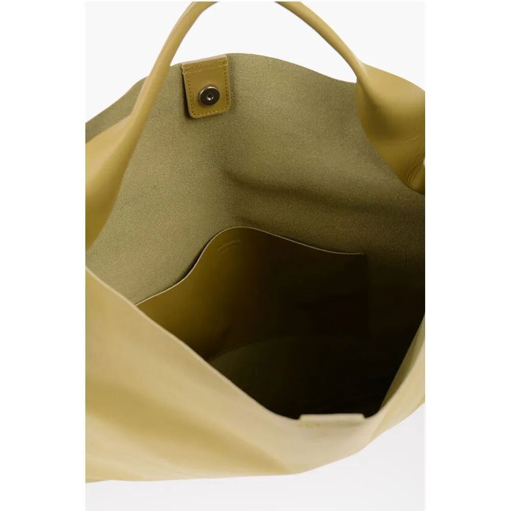Jil Sander Leather Shopping Bag with Inner Pocket