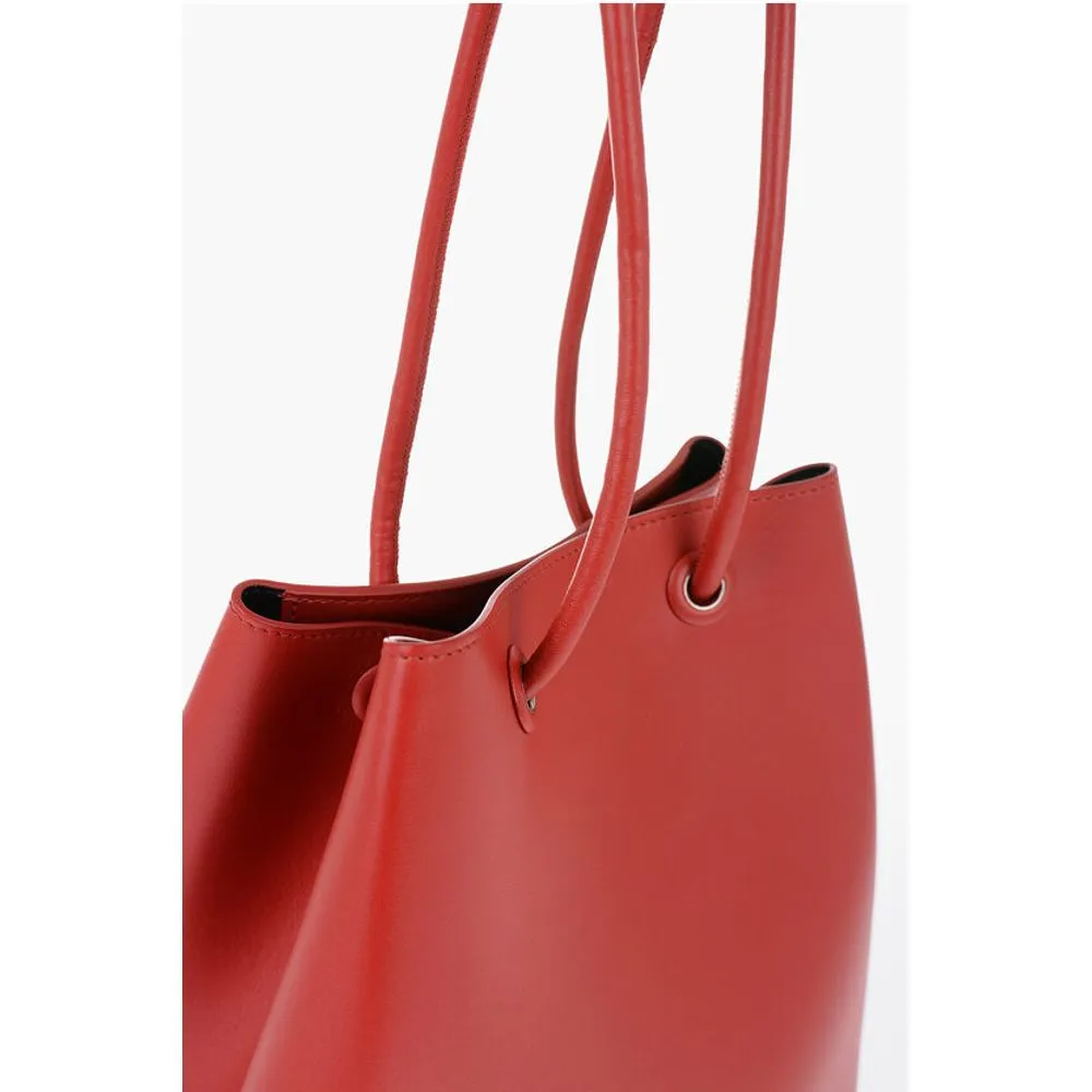 Jil Sander Leather Tote Bag with Card Shaped Inner Women's Pockets