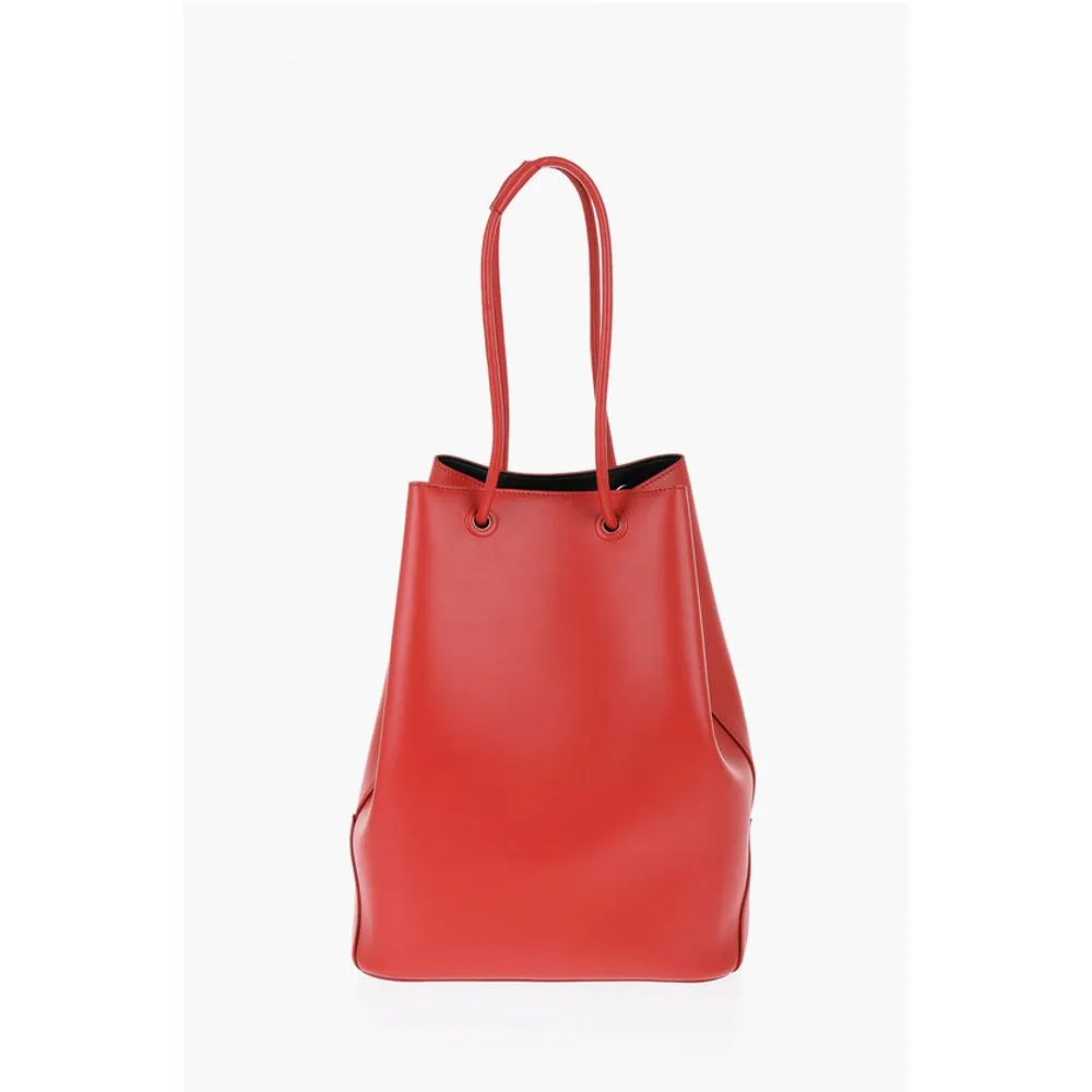 Jil Sander Leather Tote Bag with Card Shaped Inner Women's Pockets