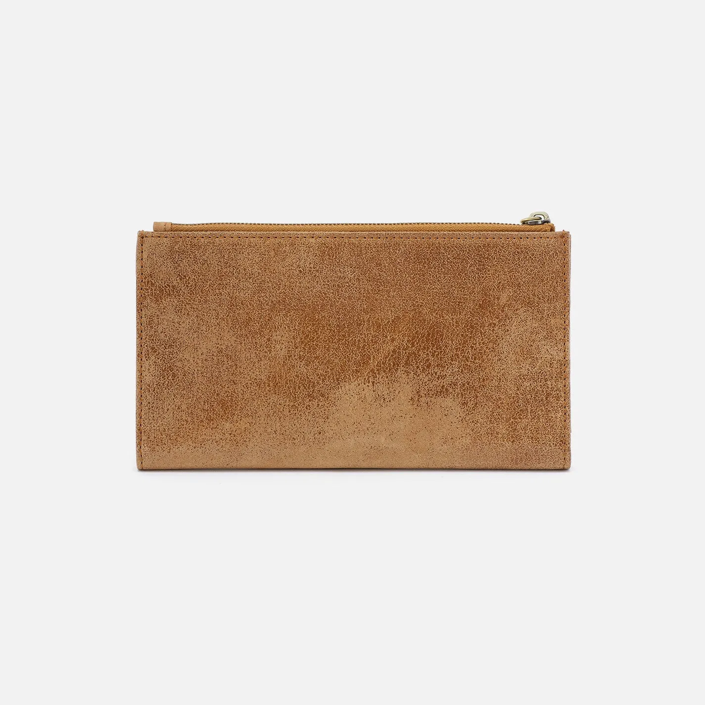 Jill Large Bifold Wallet In Buffed Leather - Whiskey