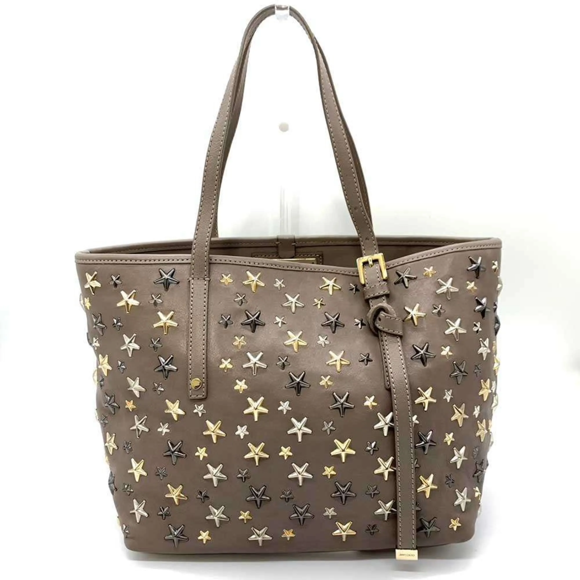 Jimmy Choo Leather Handbag Tote Bag (Pre-Owned)