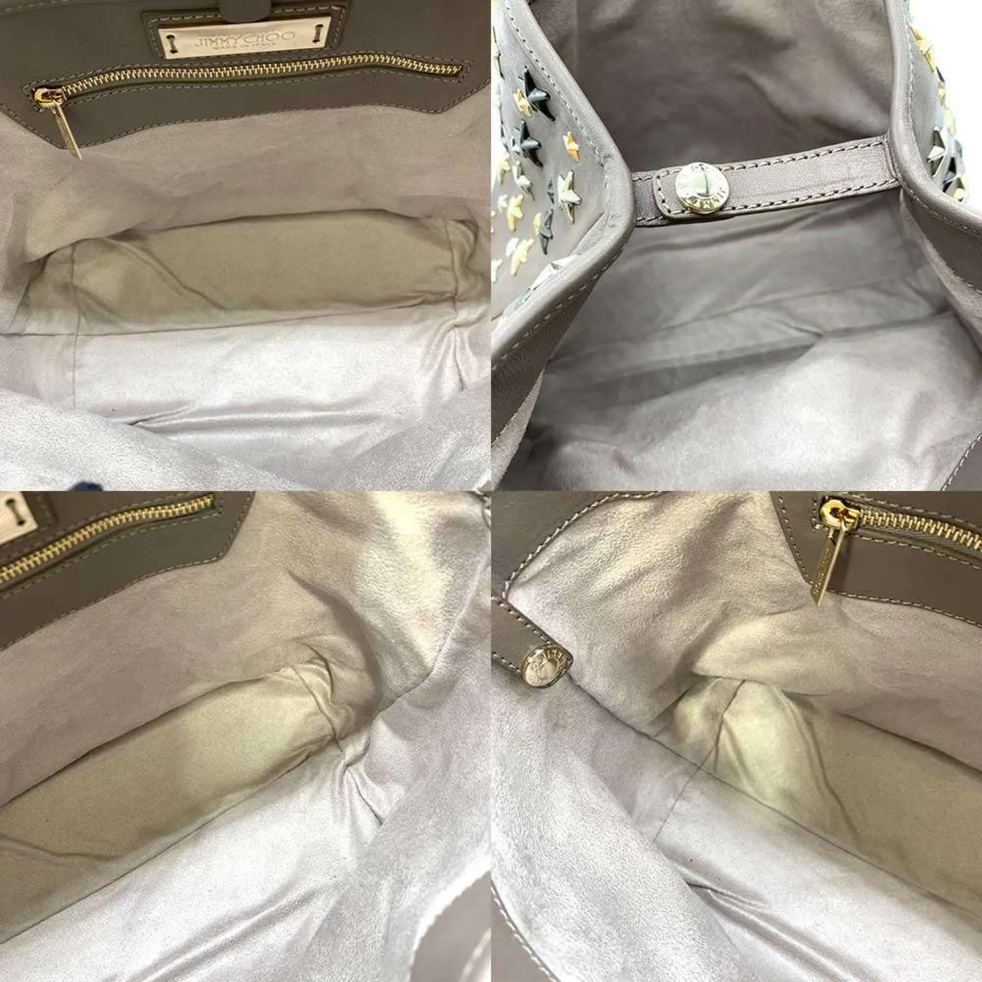 Jimmy Choo Leather Handbag Tote Bag (Pre-Owned)