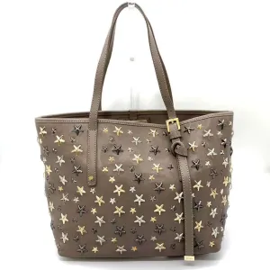 Jimmy Choo Leather Handbag Tote Bag (Pre-Owned)