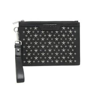Jimmy Choo Star Studs Leather Clutch Bag (Pre-Owned)