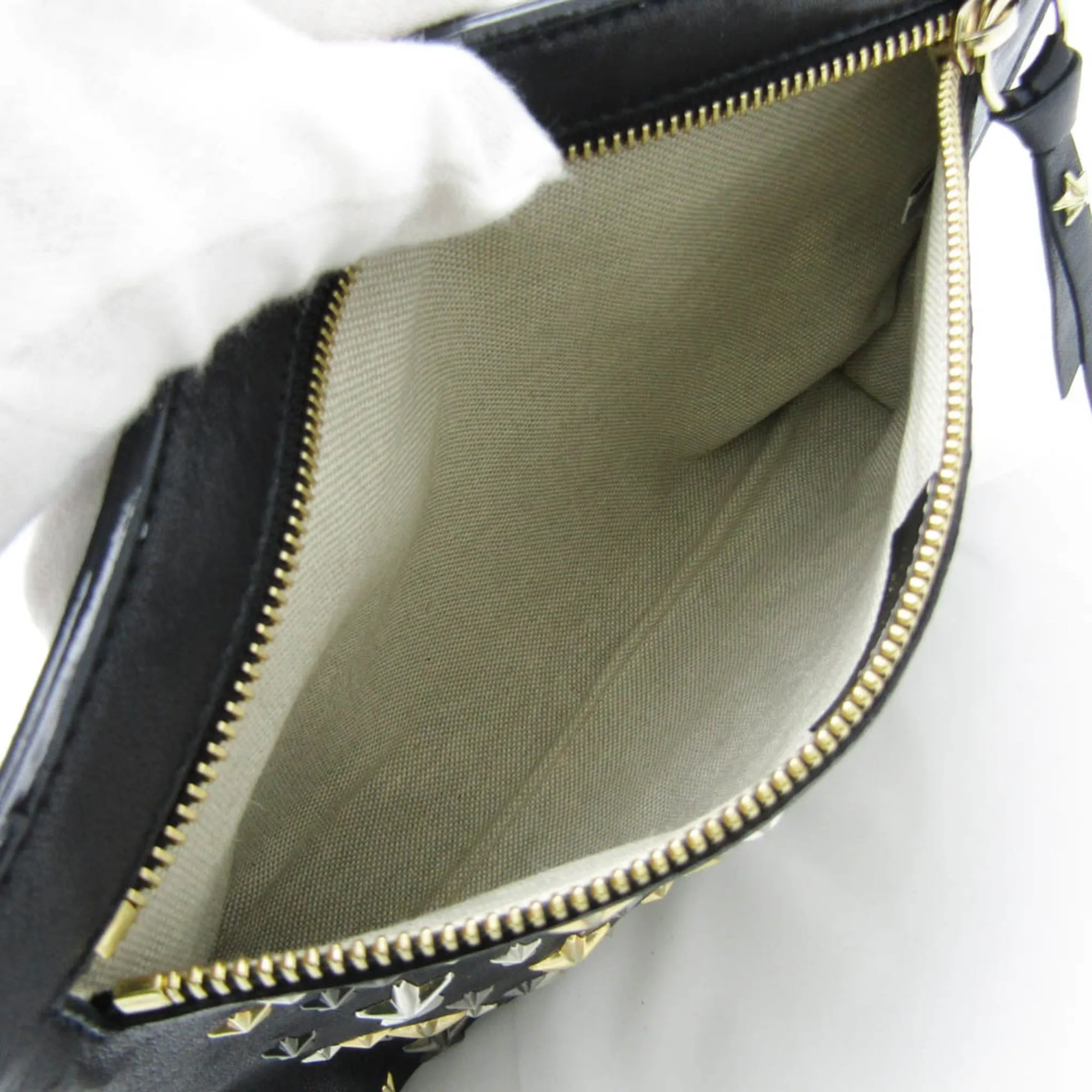 Jimmy Choo Star Studs Leather Clutch Bag (Pre-Owned)